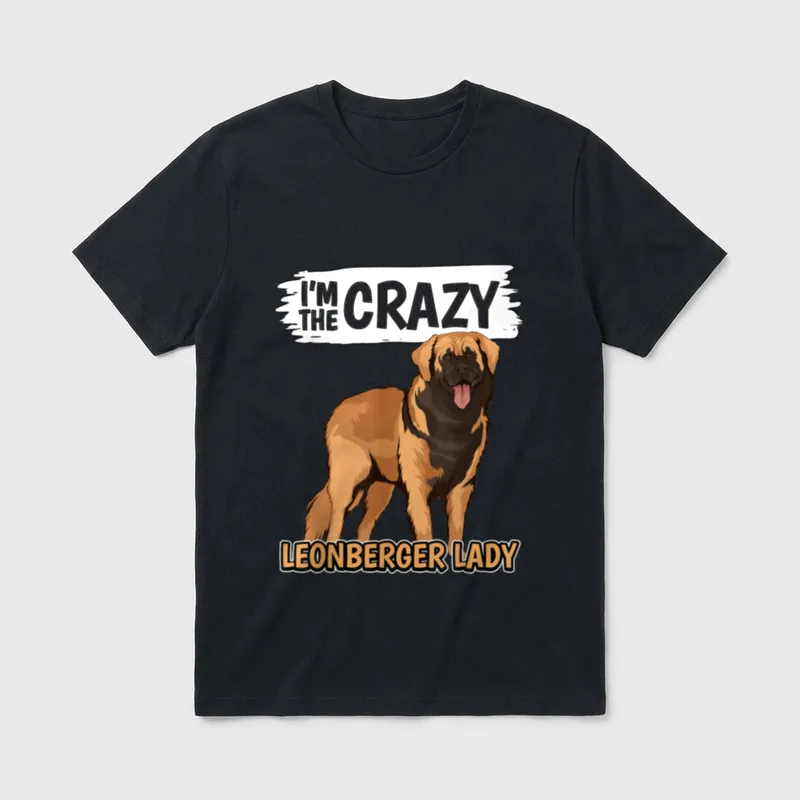 I'm The Crazy Leonberger T-Shirt – Klassisches T-Shirt in Schwarz