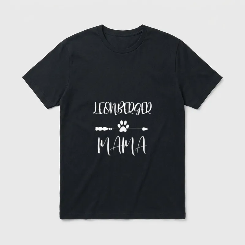 Leonberger Leonberger Mama Hunde T-Shirt – Klassisches T-Shirt in Schwarz