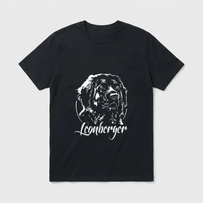 Leonberger Hund Hunde Portrait T-Shirt – Klassisches T-Shirt in Schwarz