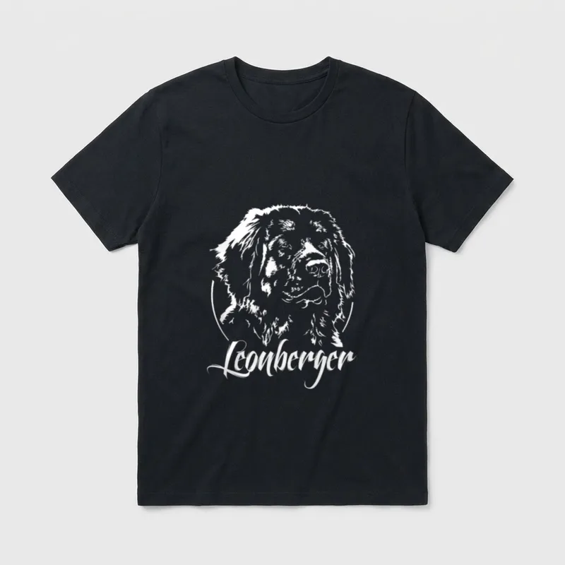 Leonberger Hund Hunde Portrait T-Shirt – Klassisches T-Shirt in Schwarz