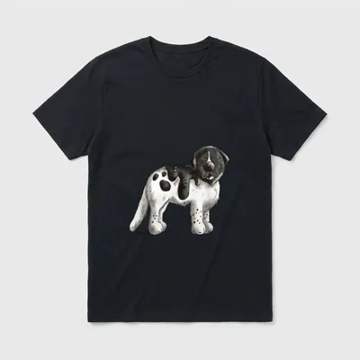 Schwarz Weißer Neufundländer oder Landseer T-Shirt – Klassisches T-Shirt in Schwarz
