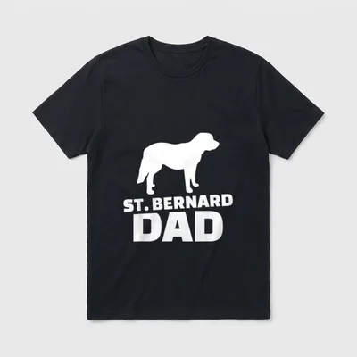 Bernhardiner Papa Neufundländer & Leonberger T-Shirt – Klassisches T-Shirt in Schwarz