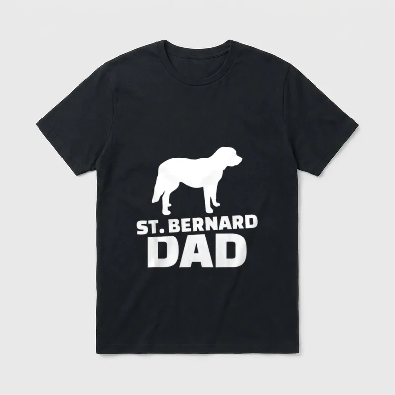 Bernhardiner Papa Neufundländer & Leonberger T-Shirt – Klassisches T-Shirt in Schwarz