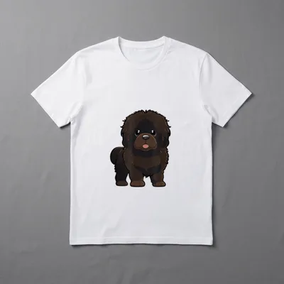 Neufundländer Hunde Hund Neufundländer T-Shirt 0124 – Klassisches T-Shirt in Schwarz