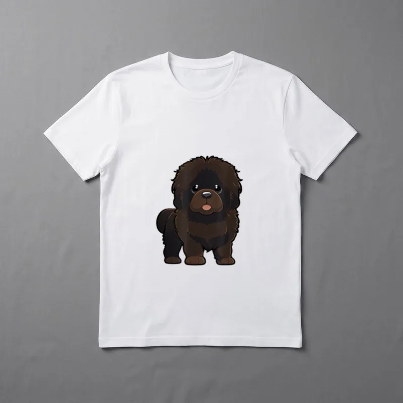Neufundländer Hunde Hund Neufundländer T-Shirt 0124 – Klassisches T-Shirt in Schwarz