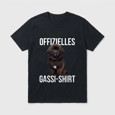 Offizielles Gassi Hundehalter Neufundländer T-Shirt – Klassisches T-Shirt in Schwarz