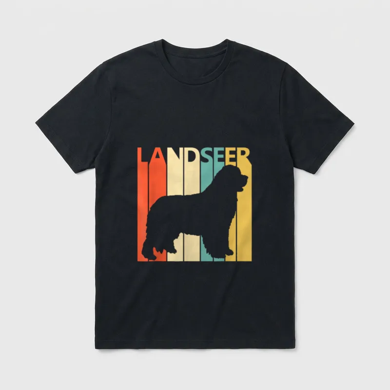 Landseer Neufundländer & Leonberger T-Shirt – Klassisches T-Shirt in Schwarz