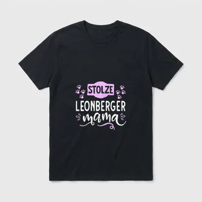 Stolze Leonberger Mama Schöne T-Shirt – Klassisches T-Shirt in Schwarz