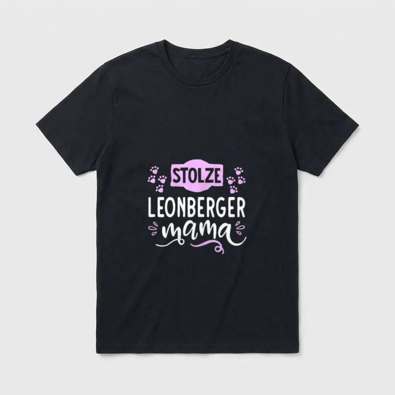 Stolze Leonberger Mama Schöne T-Shirt – Klassisches T-Shirt in Schwarz