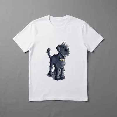 Lustiger Riesenschnauzer Hund Schnauzer T-Shirt – Klassisches T-Shirt in Schwarz