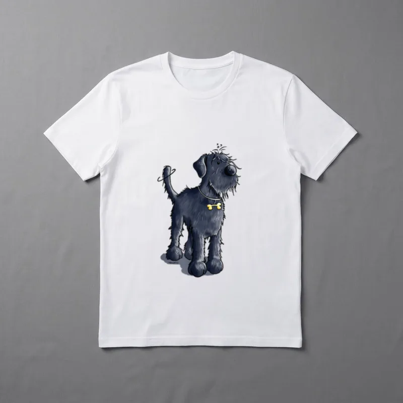Lustiger Riesenschnauzer Hund Schnauzer T-Shirt – Klassisches T-Shirt in Schwarz