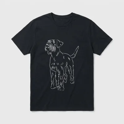 Riesenschnauzer Giant Schnauzer Vintage T-Shirt – Klassisches T-Shirt in Schwarz