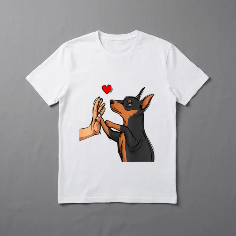 Zwergpinscher Liebe Miniature Pinscher T-Shirt – Klassisches T-Shirt in Schwarz