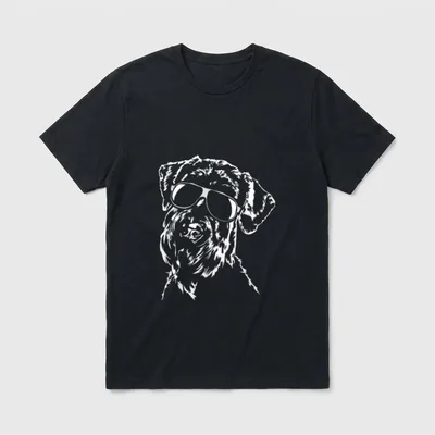 Lustiger Riesenschnauzer cool Sonnenbrille T-Shirt – Klassisches T-Shirt in Schwarz