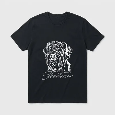 Giant Schnauzer Riesenschnauzer Hund T-Shirt – Klassisches T-Shirt in Schwarz