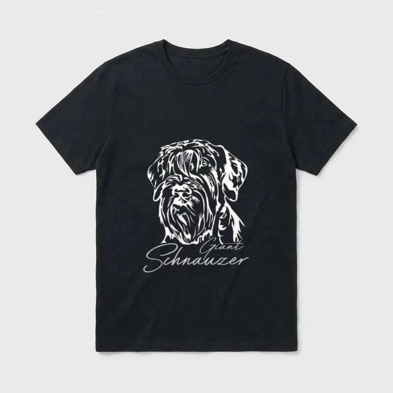 Giant Schnauzer Riesenschnauzer Hund T-Shirt – Klassisches T-Shirt in Schwarz
