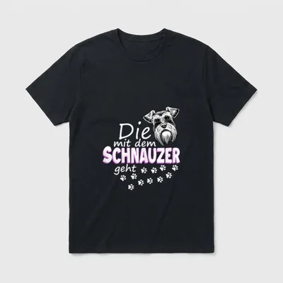 Schnauzer Hund Pinscher & Schnauzer T-Shirt – Klassisches T-Shirt in Schwarz