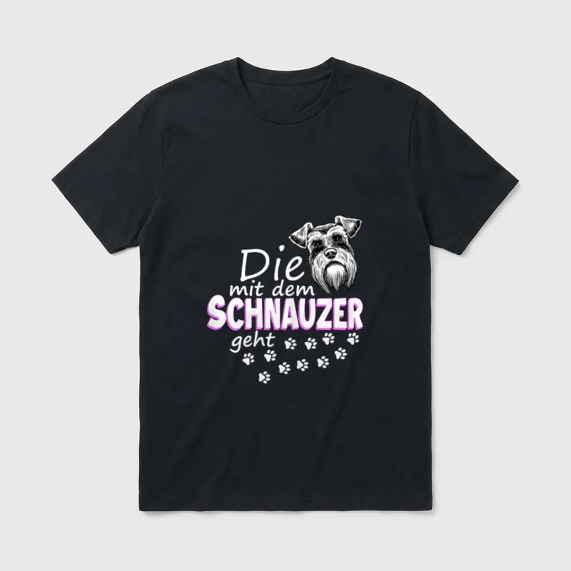 Schnauzer Hund Pinscher & Schnauzer T-Shirt – Klassisches T-Shirt in Schwarz