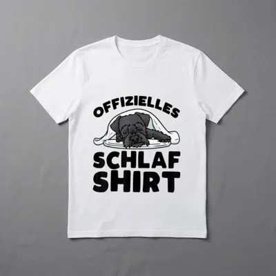 Riesenschnauzer Hund Offizielles Schlafshirt T-Shirt – Klassisches T-Shirt in Schwarz