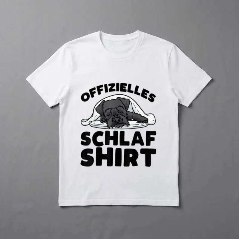 Riesenschnauzer Hund Offizielles Schlafshirt T-Shirt – Klassisches T-Shirt in Schwarz
