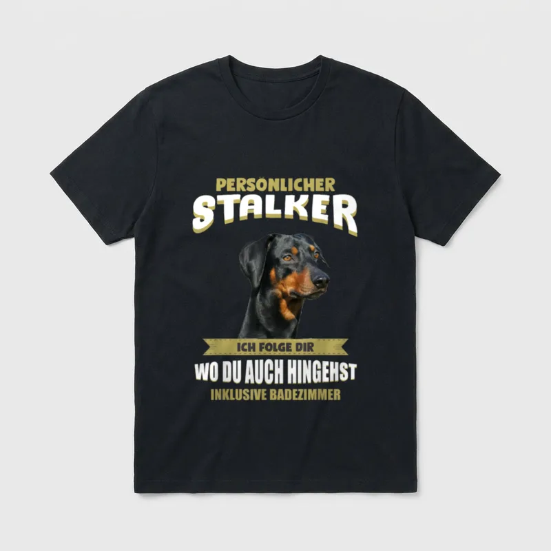 Deutscher Pinscher Deutscher Pinscher T-Shirt – Klassisches T-Shirt in Schwarz