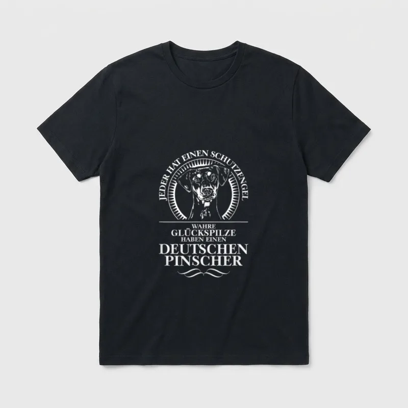 Deutscher Pinscher Schutzengel Hund T-Shirt – Klassisches T-Shirt in Schwarz