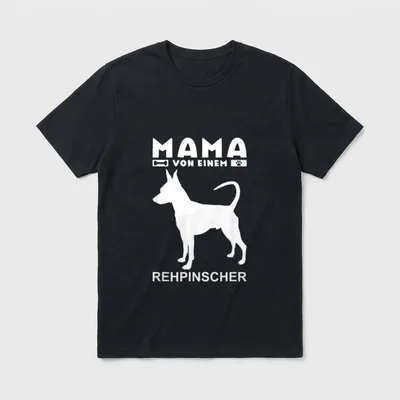 Mama von einem Rehpinscher T-Shirt – Klassisches T-Shirt in Schwarz