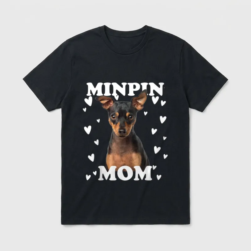 Minpin Mama Mom Mutter T-Shirt – Klassisches T-Shirt in Schwarz