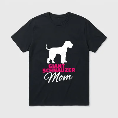 Riesenschnauzer Mama T-Shirt – Klassisches T-Shirt in Schwarz