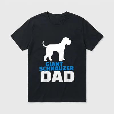 Riesenschnauzer Papa T-Shirt – Klassisches T-Shirt in Schwarz