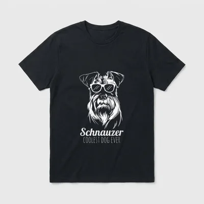 Schnauzer Riesenschnauzer Zwergschnauzer Hundehalter T-Shirt – Klassisches T-Shirt in Schwarz