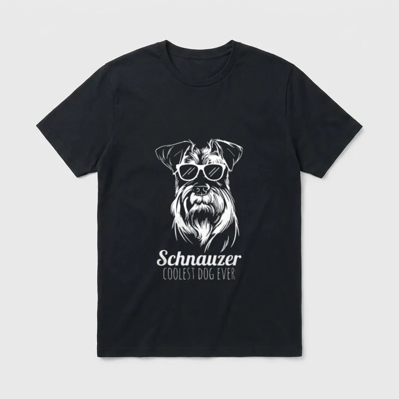 Schnauzer Riesenschnauzer Zwergschnauzer Hundehalter T-Shirt – Klassisches T-Shirt in Schwarz