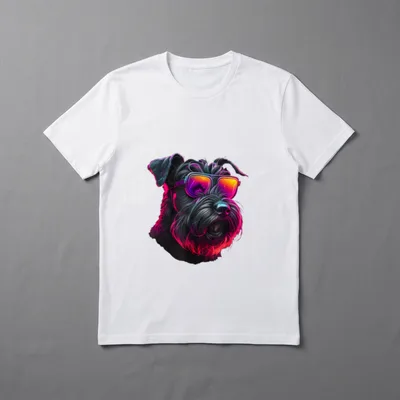 Riesenschnauzer Hunde Riesenschnauzer T-Shirt 0069 – Klassisches T-Shirt in Schwarz