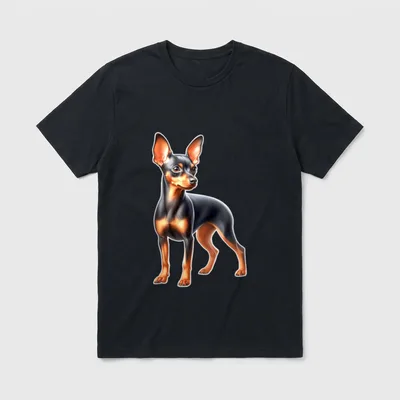 Zwergpinscher-Hund T-Shirt – Klassisches T-Shirt in Schwarz