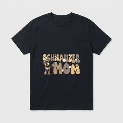 Zwergschnauzer Groovy World's best T-Shirt – Klassisches T-Shirt in Schwarz