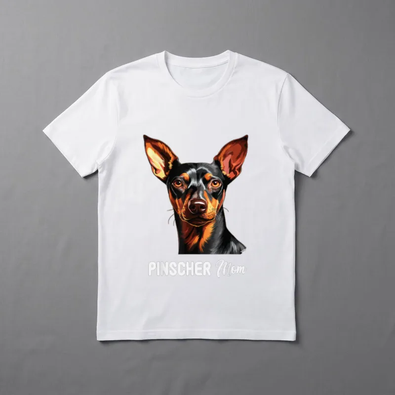 Pinscher Mom Hund Pinscher T-Shirt – Klassisches T-Shirt in Schwarz