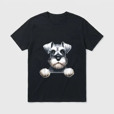 Zwergschnauzer Hund T-Shirt – Klassisches T-Shirt in Schwarz