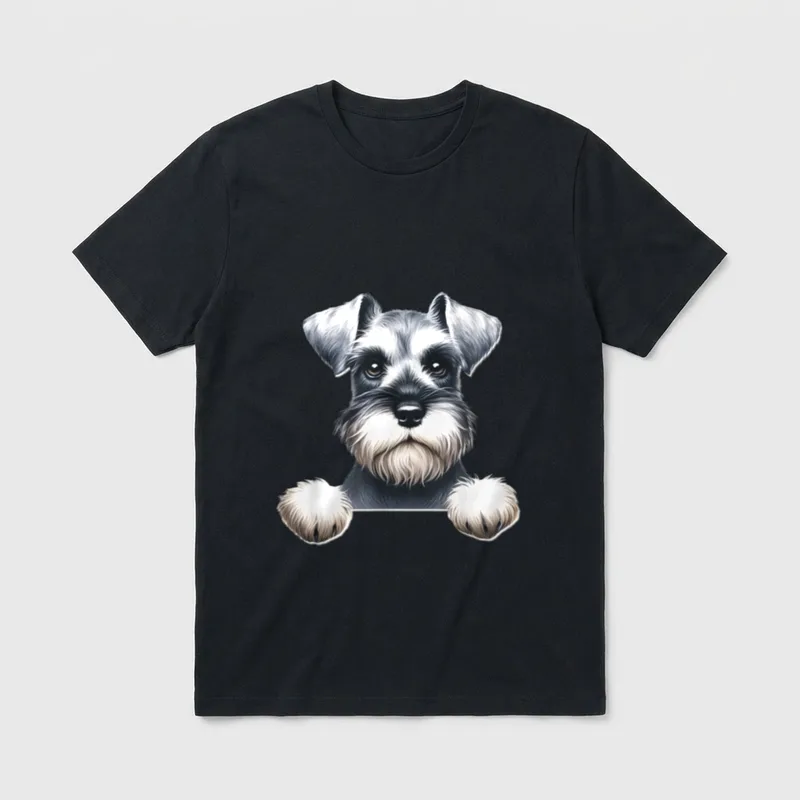 Zwergschnauzer Hund T-Shirt – Klassisches T-Shirt in Schwarz