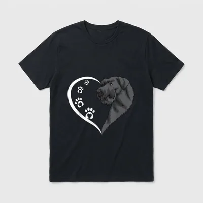 Riesiges Schnauzer für Mädchen T-Shirt – Klassisches T-Shirt in Schwarz