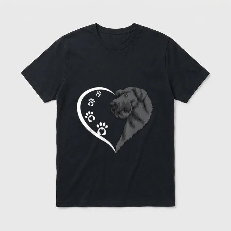 Riesiges Schnauzer für Mädchen T-Shirt – Klassisches T-Shirt in Schwarz