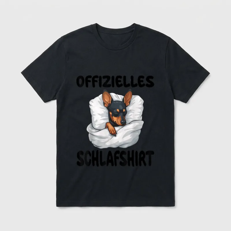 Miniature Pinscher Hund Offizielles T-Shirt – Klassisches T-Shirt in Schwarz