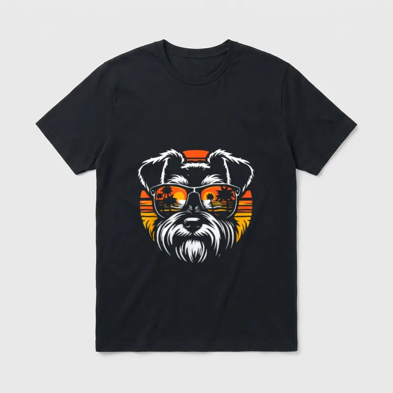 Niedliches spähendes T-Shirt – Klassisches T-Shirt in Schwarz