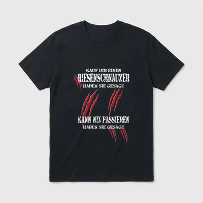 Riesenschnauzer Hunde-Sport IGP Schutzdienst T-Shirt – Klassisches T-Shirt in Schwarz