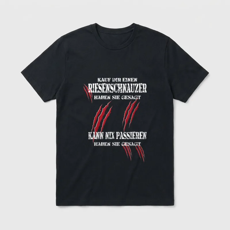 Riesenschnauzer Hunde-Sport IGP Schutzdienst T-Shirt – Klassisches T-Shirt in Schwarz