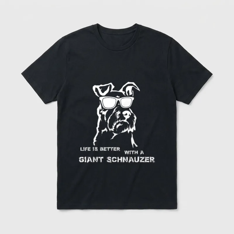 Das Leben ist besser Pinscher & Schnauzer T-Shirt – Klassisches T-Shirt in Schwarz