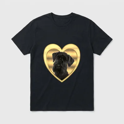 Riesenschnauzer Hundeliebhaber Riesenschnauzer T-Shirt – Klassisches T-Shirt in Schwarz