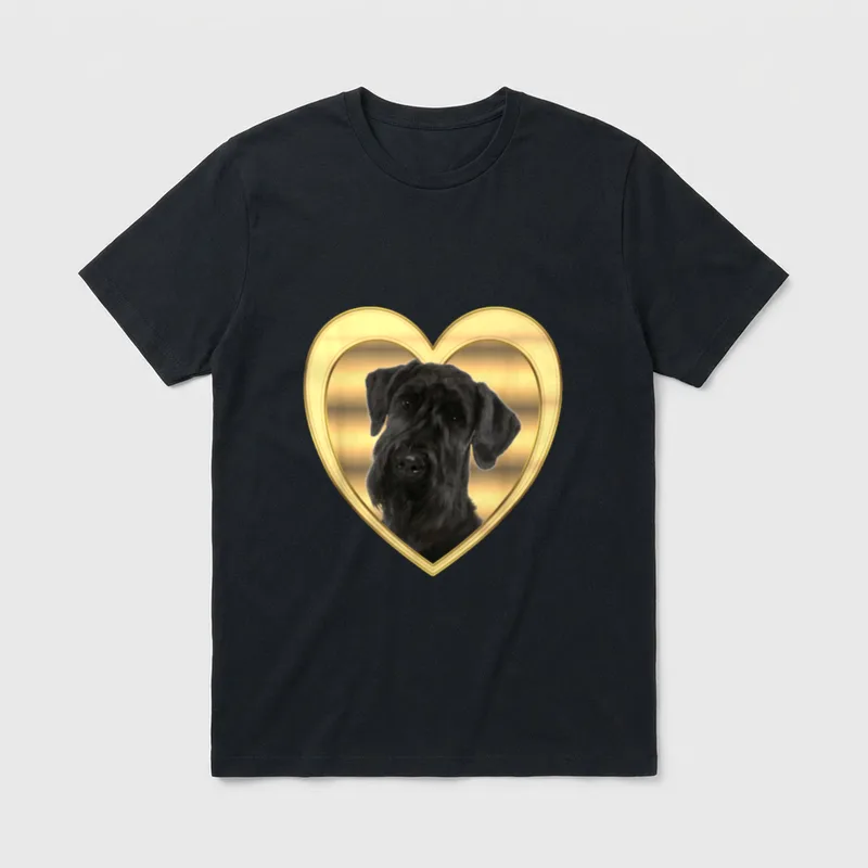 Riesenschnauzer Hundeliebhaber Riesenschnauzer T-Shirt – Klassisches T-Shirt in Schwarz
