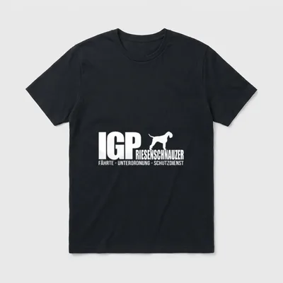 IGP Riesenschnauzer Hundesport IPO T-Shirt – Klassisches T-Shirt in Schwarz