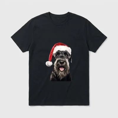 Weihnachten Riesenschnauzer Riesenschnauzer T-Shirt – Klassisches T-Shirt in Schwarz