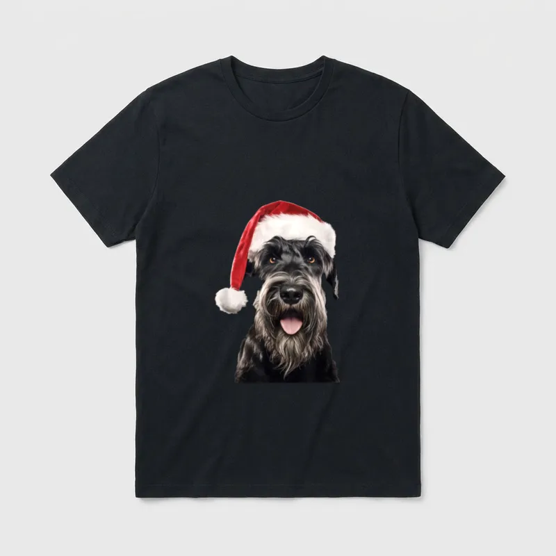 Weihnachten Riesenschnauzer Riesenschnauzer T-Shirt – Klassisches T-Shirt in Schwarz